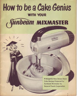 Cover of recipe booklet for a Sunbeam Mixmaster 